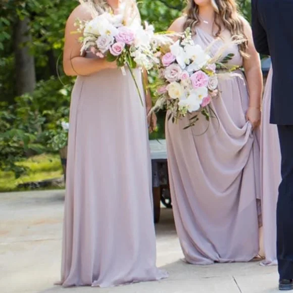 Bridesmaid Dress - Birdy Grey - Taupe - Size Large - Picture 2 of 8